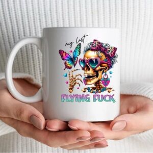 Colorful Skull and Butterfly Mug